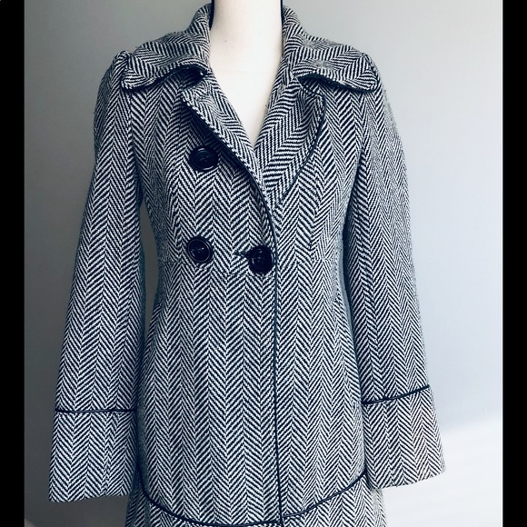 guess white wool coat